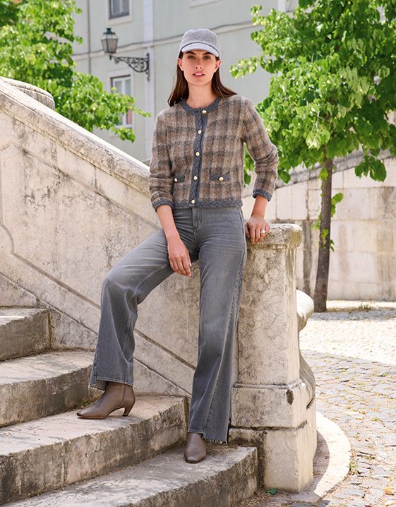 Braun kombinieren: Look mit Graubraun