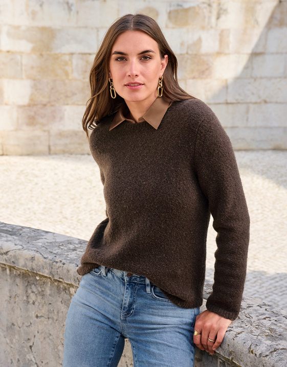 Braun kombinieren: Look mit Zimtbraun