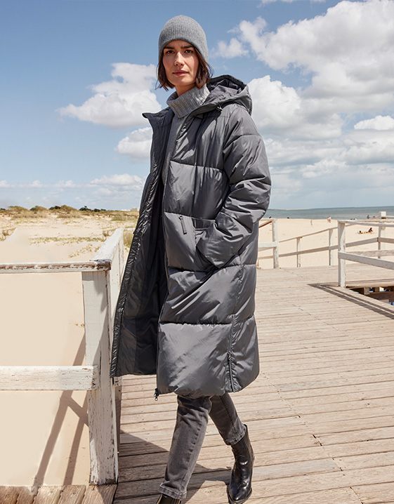 Daunenjacken und -mäntel für jede Figur: mittellange Steppjacke