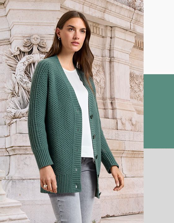 Grün kombinieren: Look mit Jadegrün