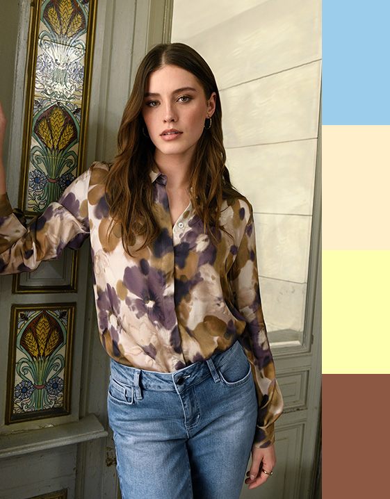 Pastellfarben kombinieren: Look mit Zitronengelb und Vanille