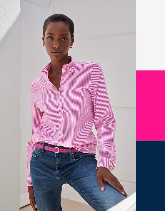 Pink und Rosa kombinieren: Look mit Kaugummipink