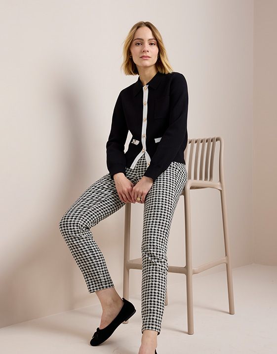 Trend-Piece Anzug: Stoffhose und Jäckchen